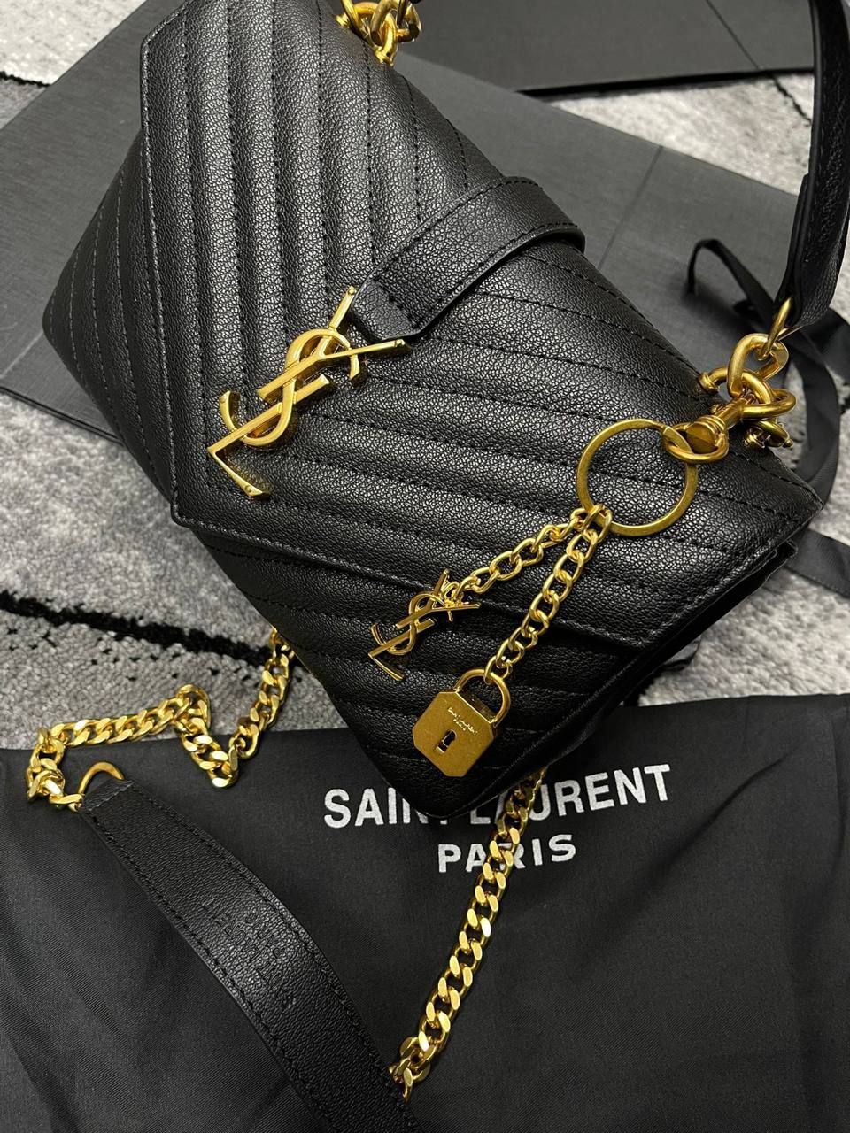 Import YSLI Bag Leather Quality Come With Dust Bag su2410