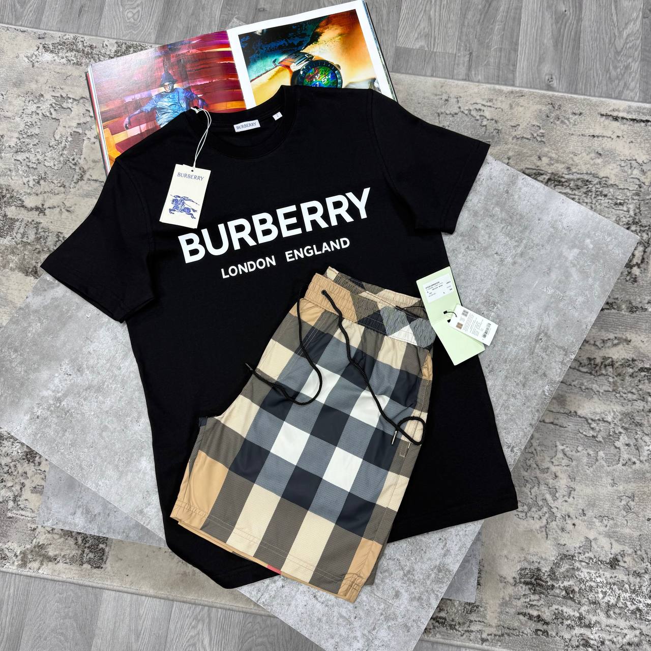 SUPER CLON BURBERR SHORTSET jay2905