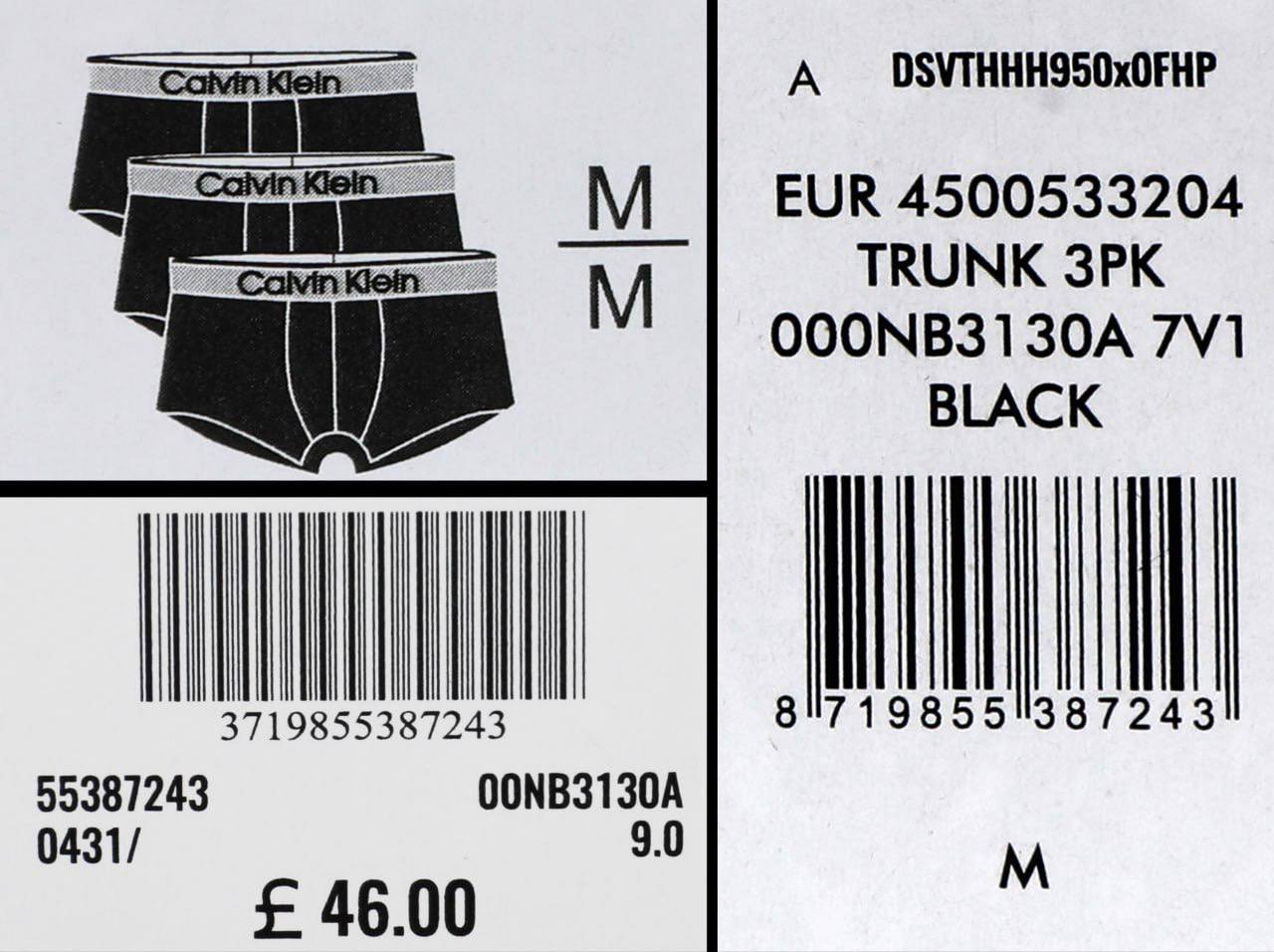 CALVIN KLEIN BOXER na1807 Pack of 3