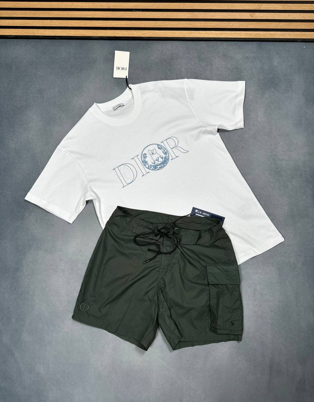 SUPER CLO DIOR SWIM SHORTS Or T-shirt am1807