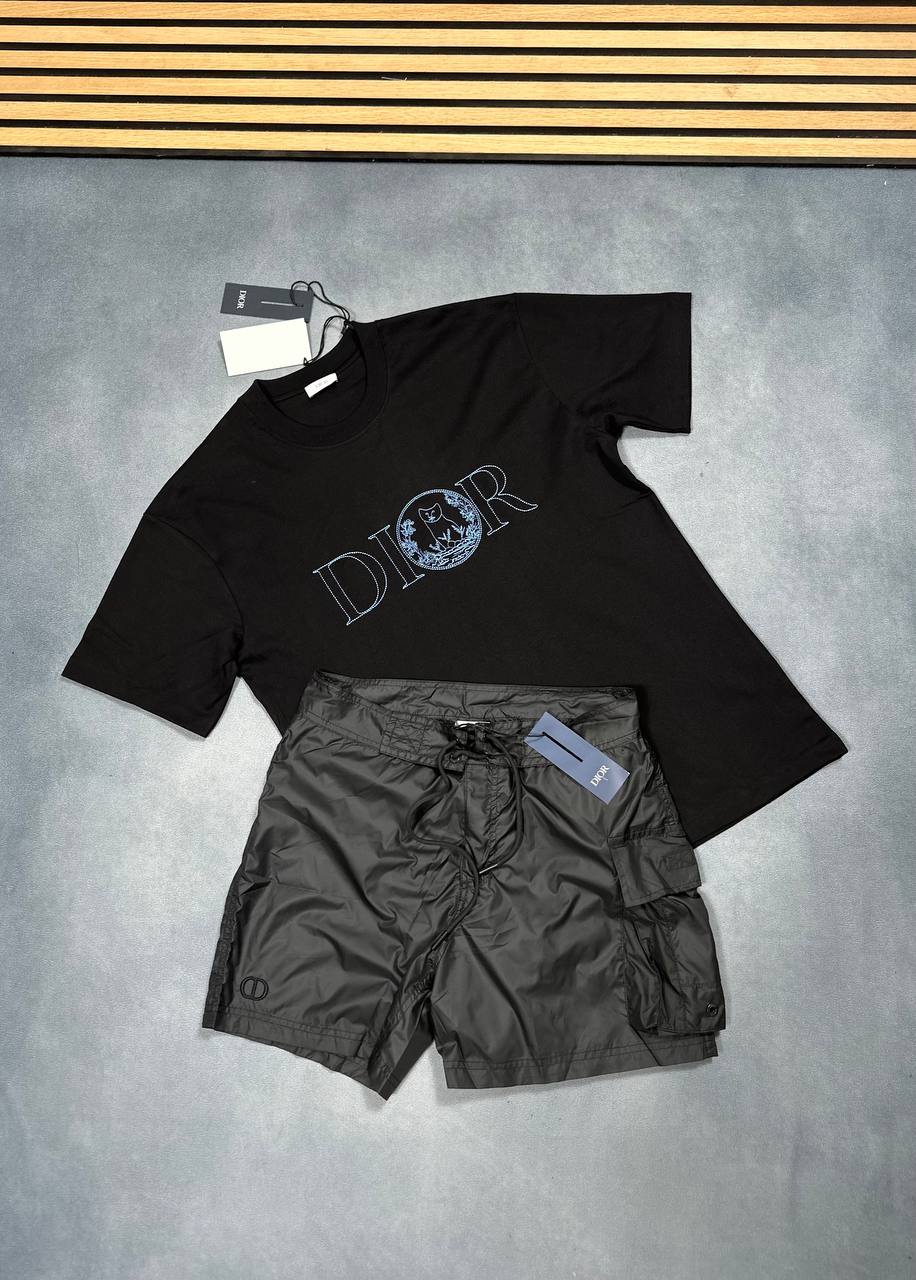 SUPER CLO DIOR SWIM SHORTS Or T-shirt am1807