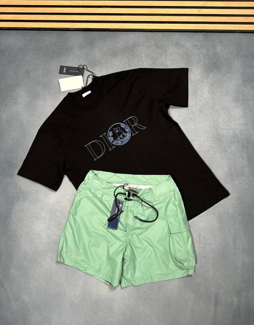 SUPER CLO DIOR SWIM SHORTS Or T-shirt am1807