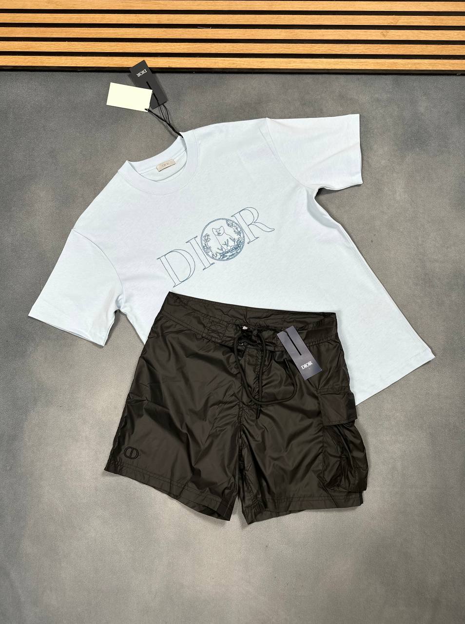 SUPER CLO DIOR SWIM SHORTS Or T-shirt am1807
