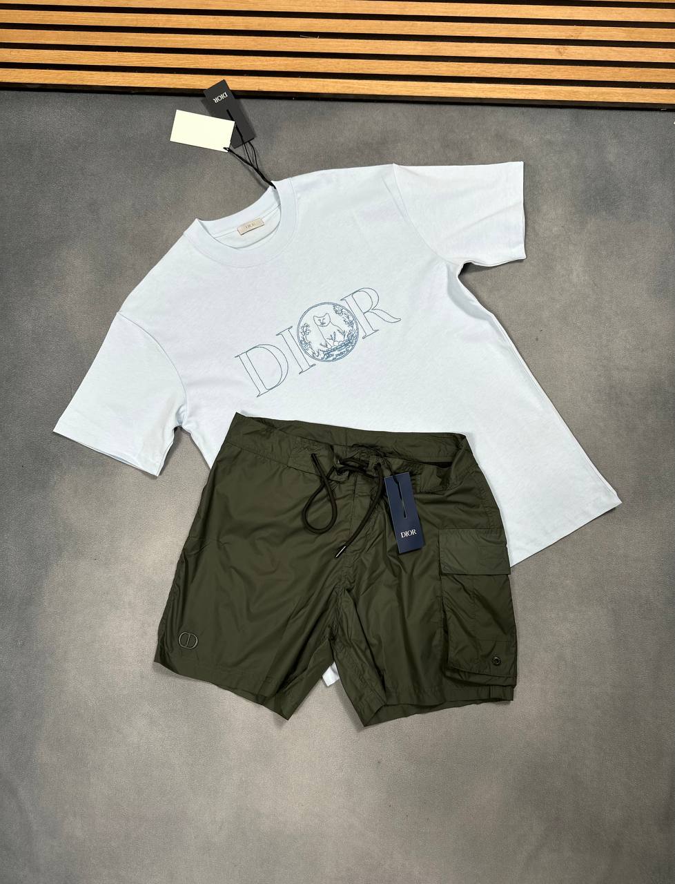 SUPER CLO DIOR SWIM SHORTS Or T-shirt am1807