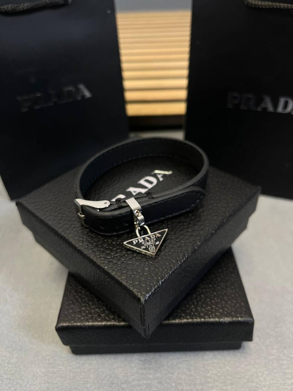 PRADA NECKLACE AND EARING AND BRACLET SET am1907