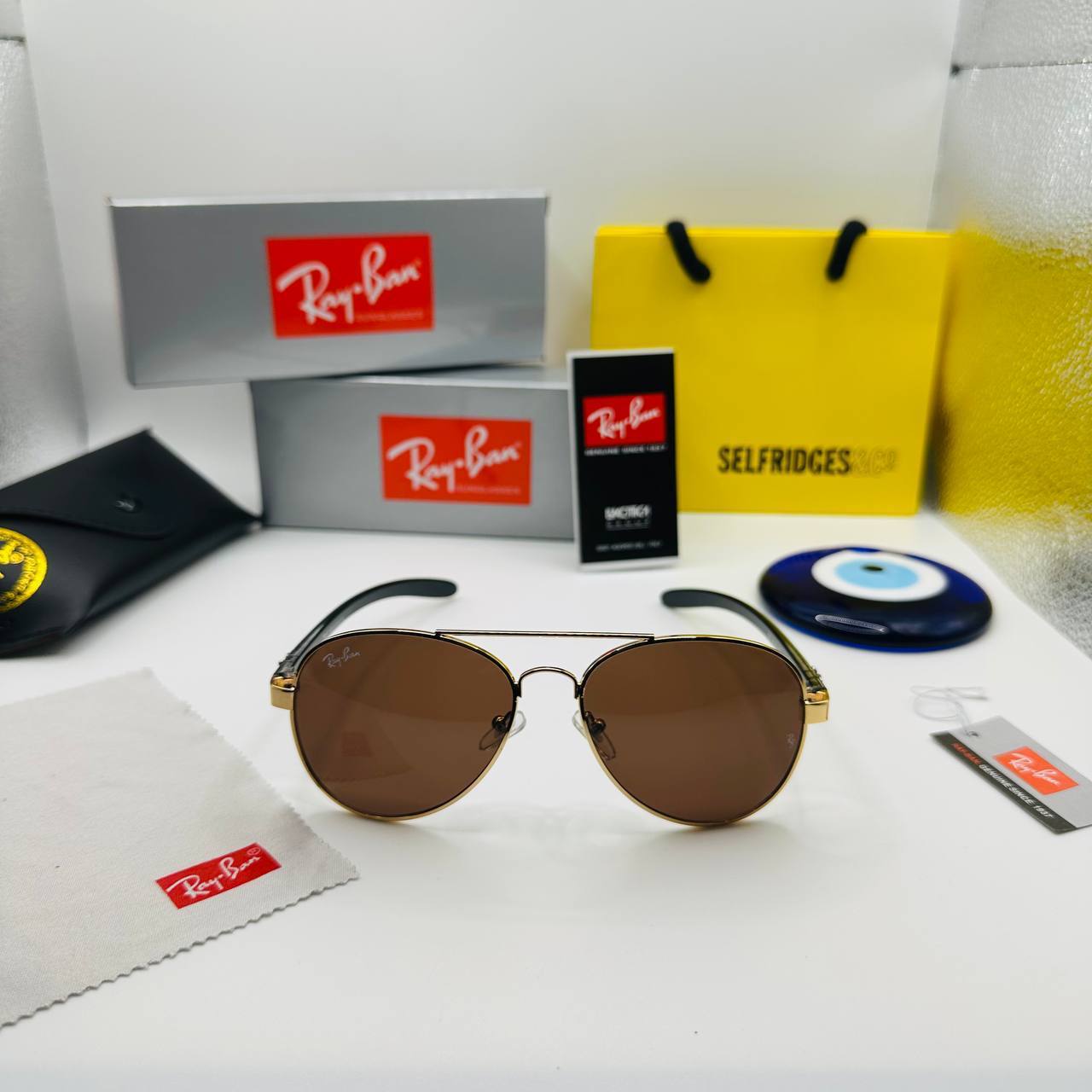RA BAN Sunglasses with Box and paperwork to0805