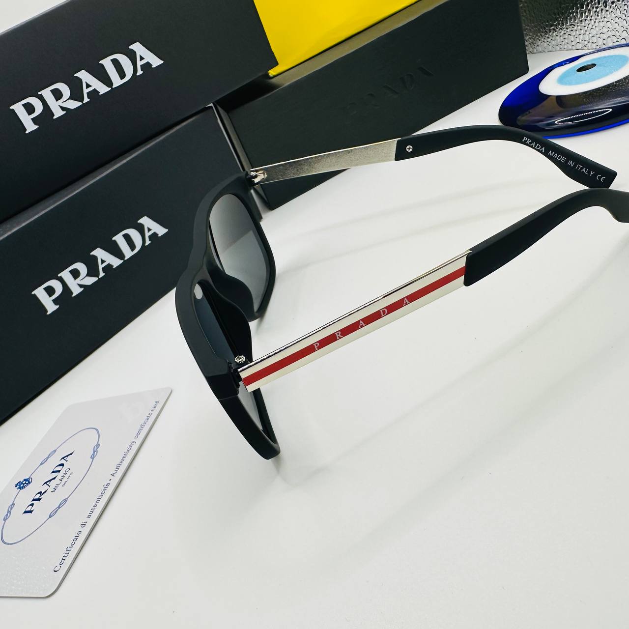 PRAD SUNGLASSES WITH BOX AND PAPERWORK to2610