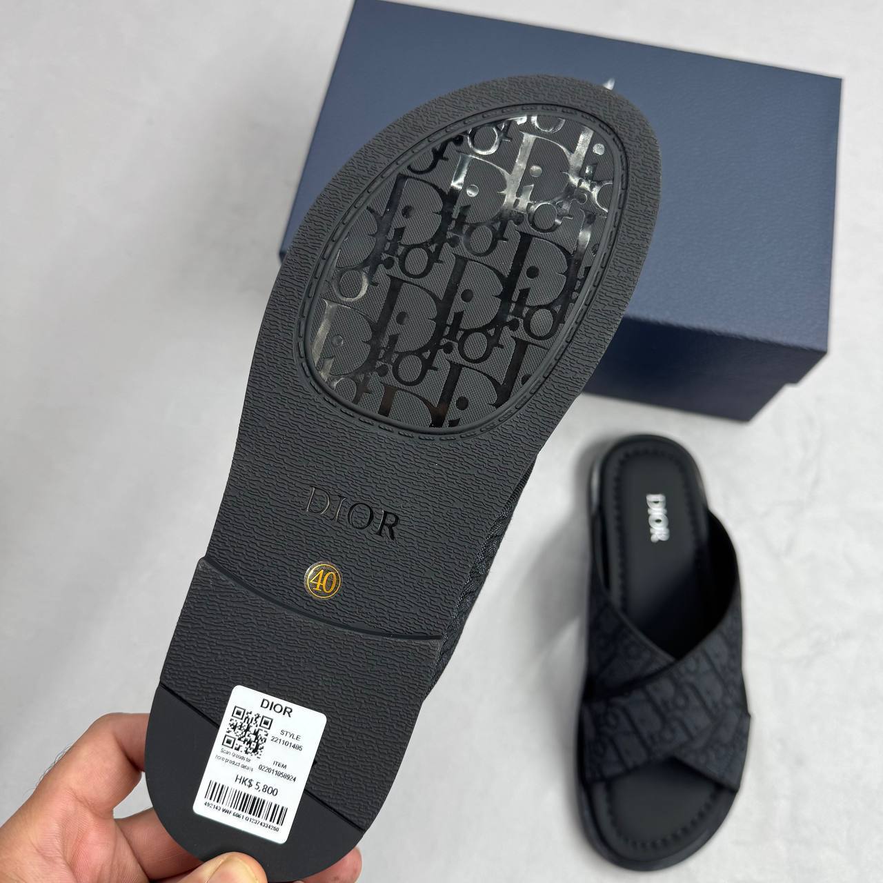 vDior sliders clo quality with all packaging sa2307