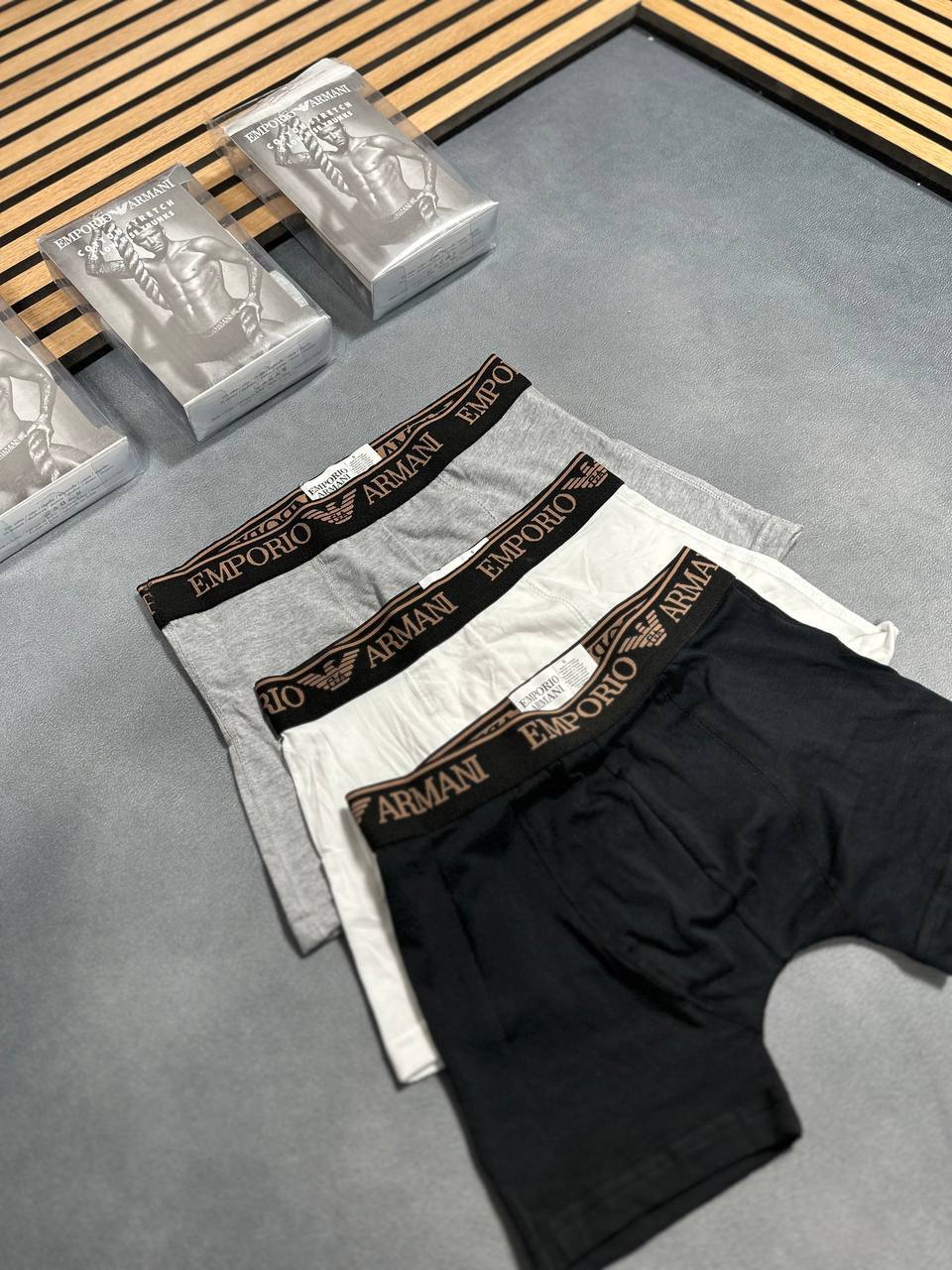 HUGO BOSS / CALVIN KLEIN / ARMANI BOXERS SHORTS 3-IN PACKS am2307
