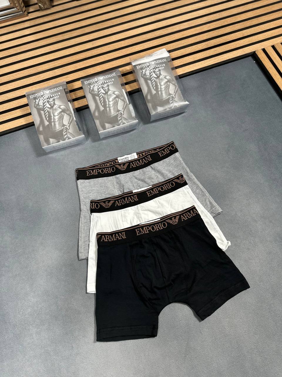HUGO BOSS / CALVIN KLEIN / ARMANI BOXERS SHORTS 3-IN PACKS am2307