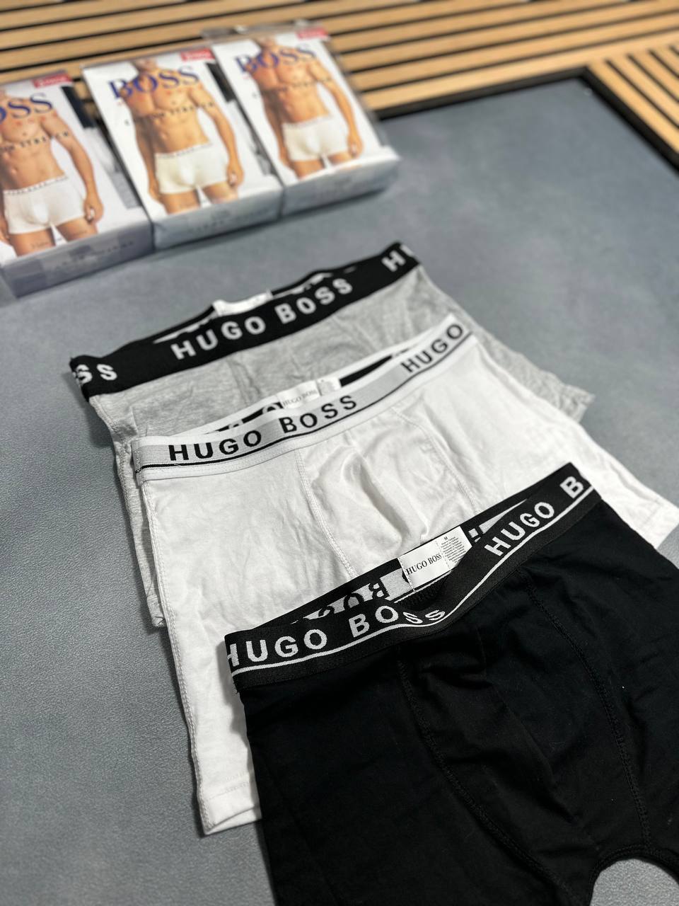 HUGO BOSS / CALVIN KLEIN / ARMANI BOXERS SHORTS 3-IN PACKS am2307