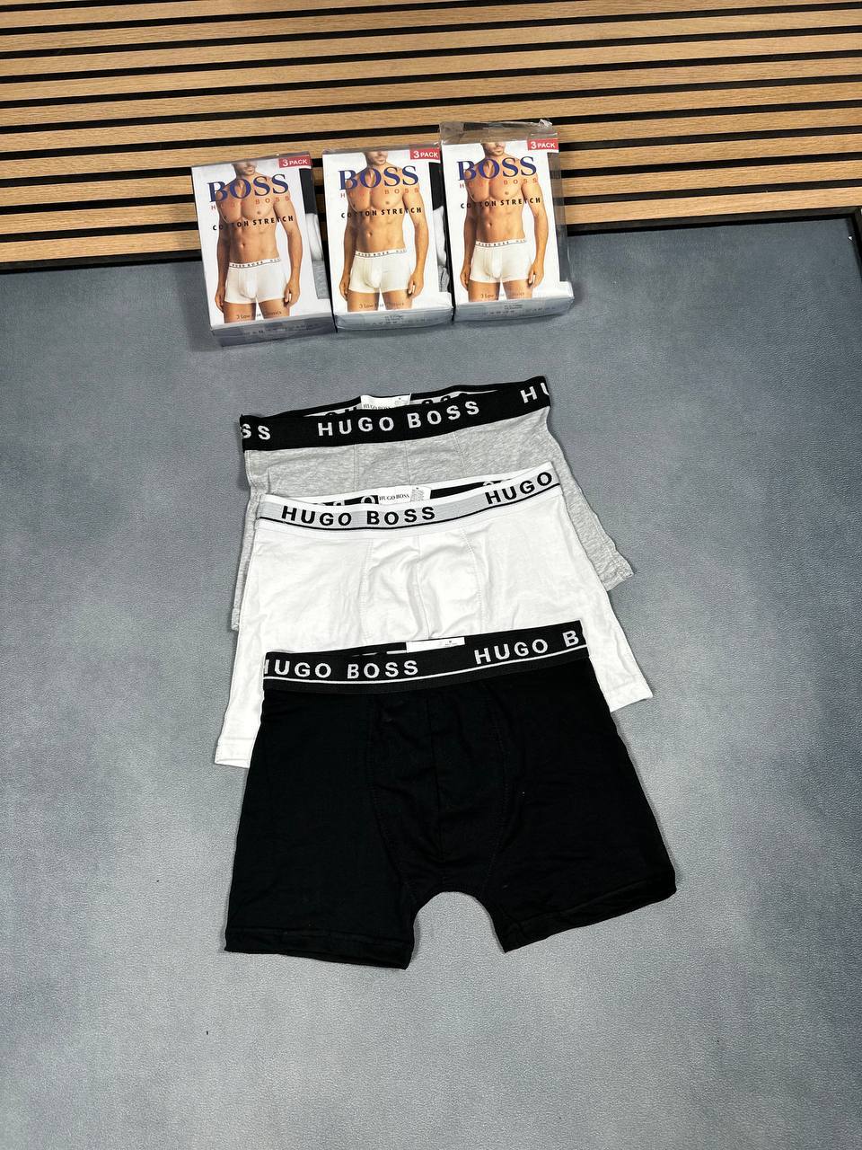 HUGO BOSS / CALVIN KLEIN / ARMANI BOXERS SHORTS 3-IN PACKS am2307