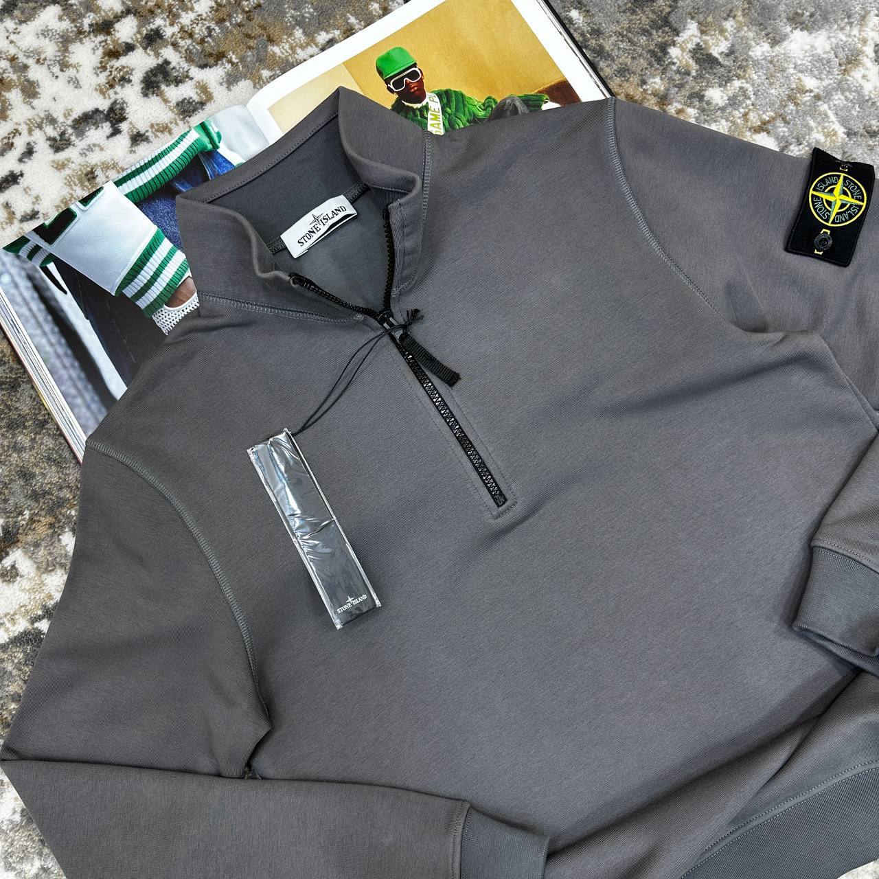 Top quality Stone half zip jumper ha1401