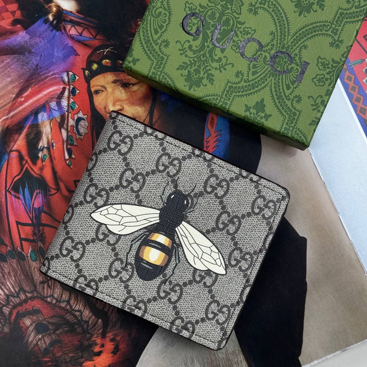 Wallets with box and dust bag sa1808