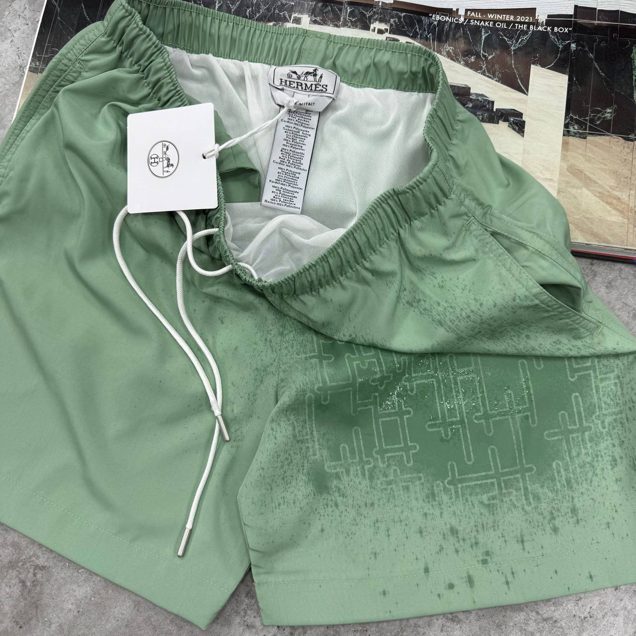 SUPER CLON HERM SWIM SHORTS 💦WATER EFFECT jay3006
