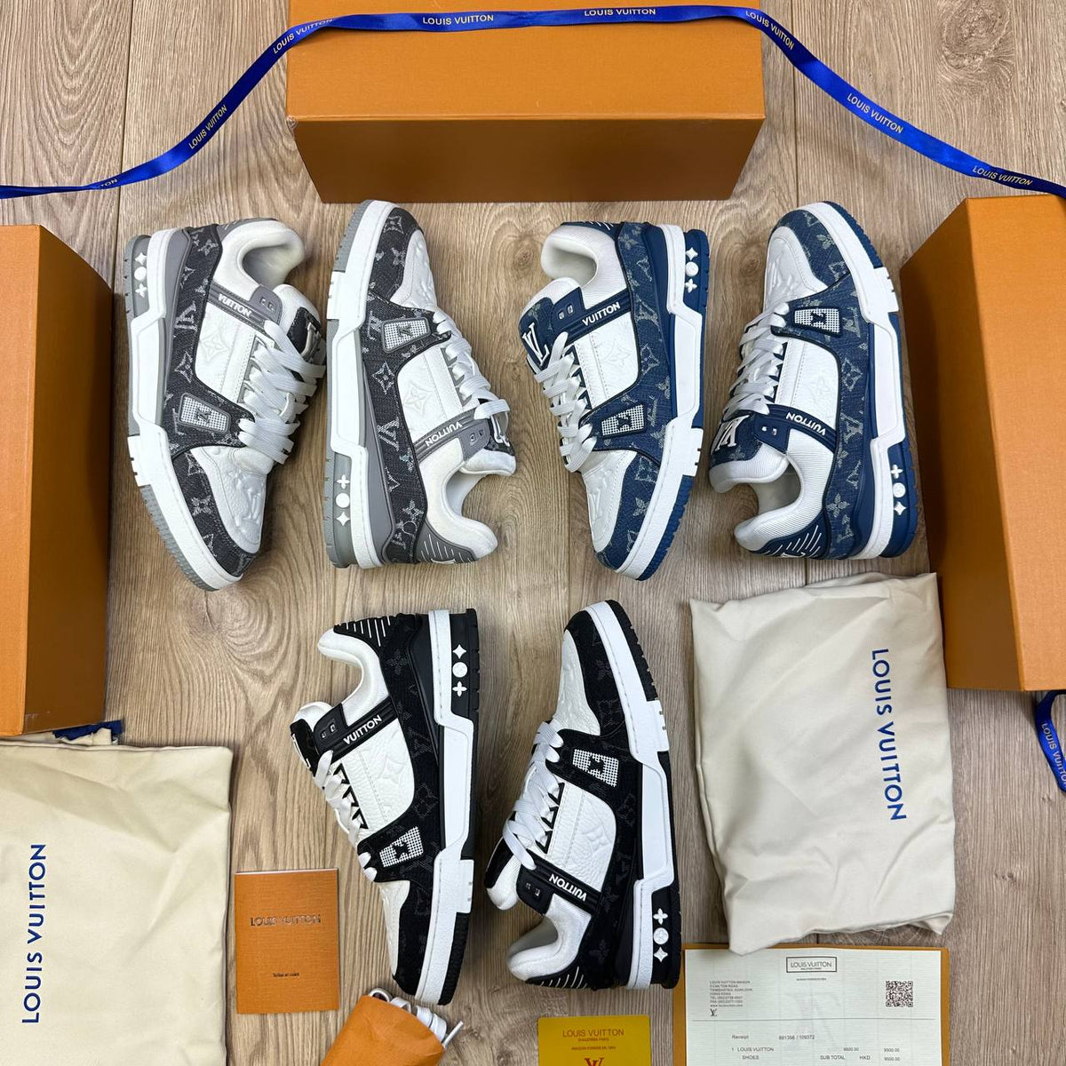 SUPERCLON QUALITY LV TRAINER SNEAKER SHOES to2808