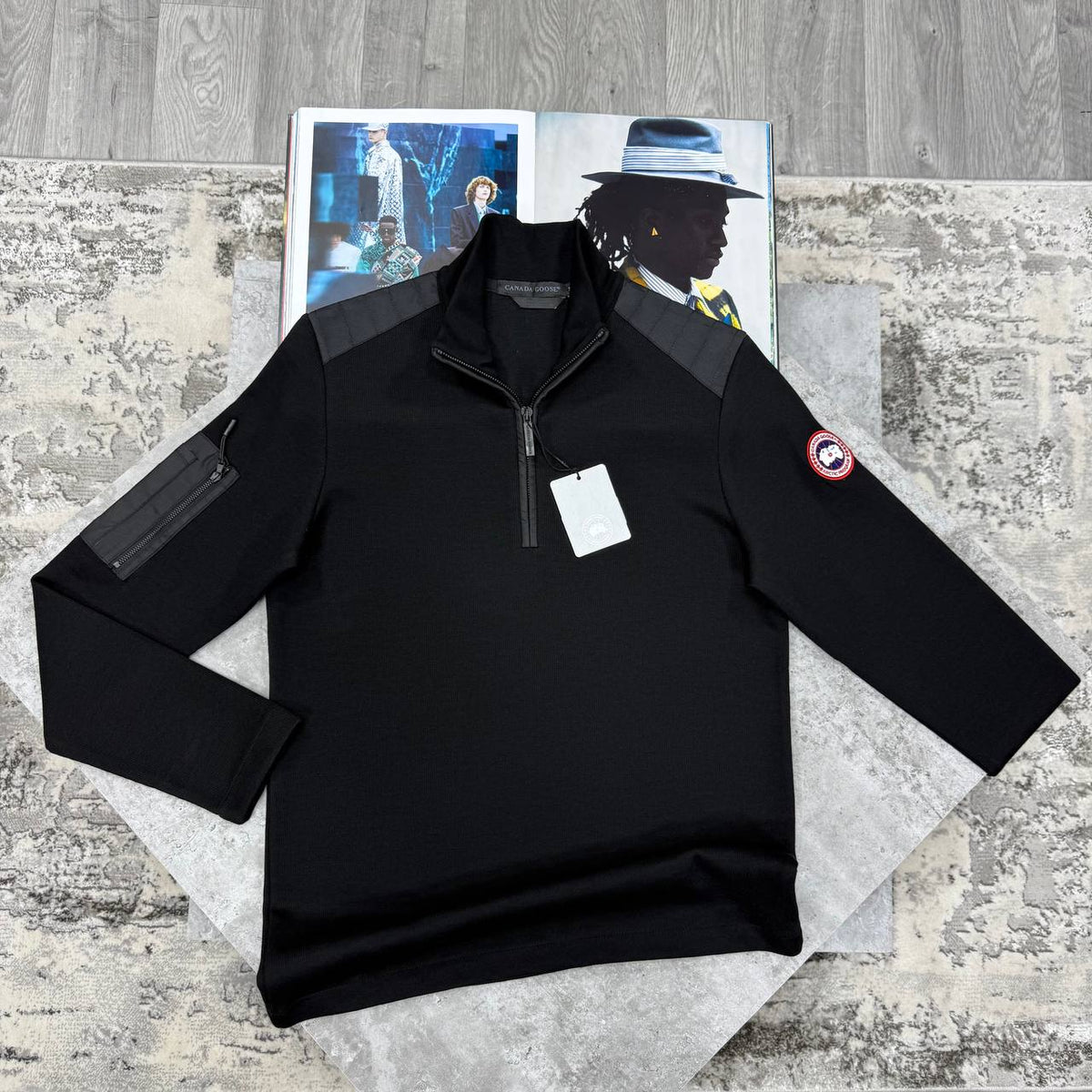 SUPER CLONE CANAD GOOS   HALF ZIP SWEAT jay2009