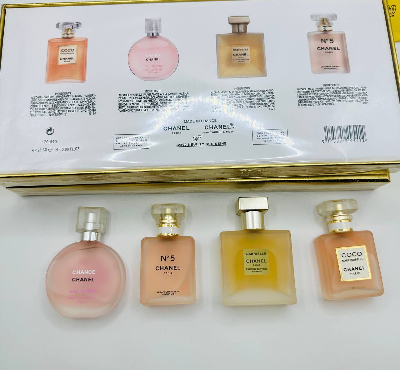 CHANL GIFT SETS  AVAILABLE to1211 25ML