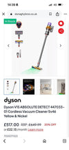 Dyso v15 absolute detect vacume cleaner sa0509