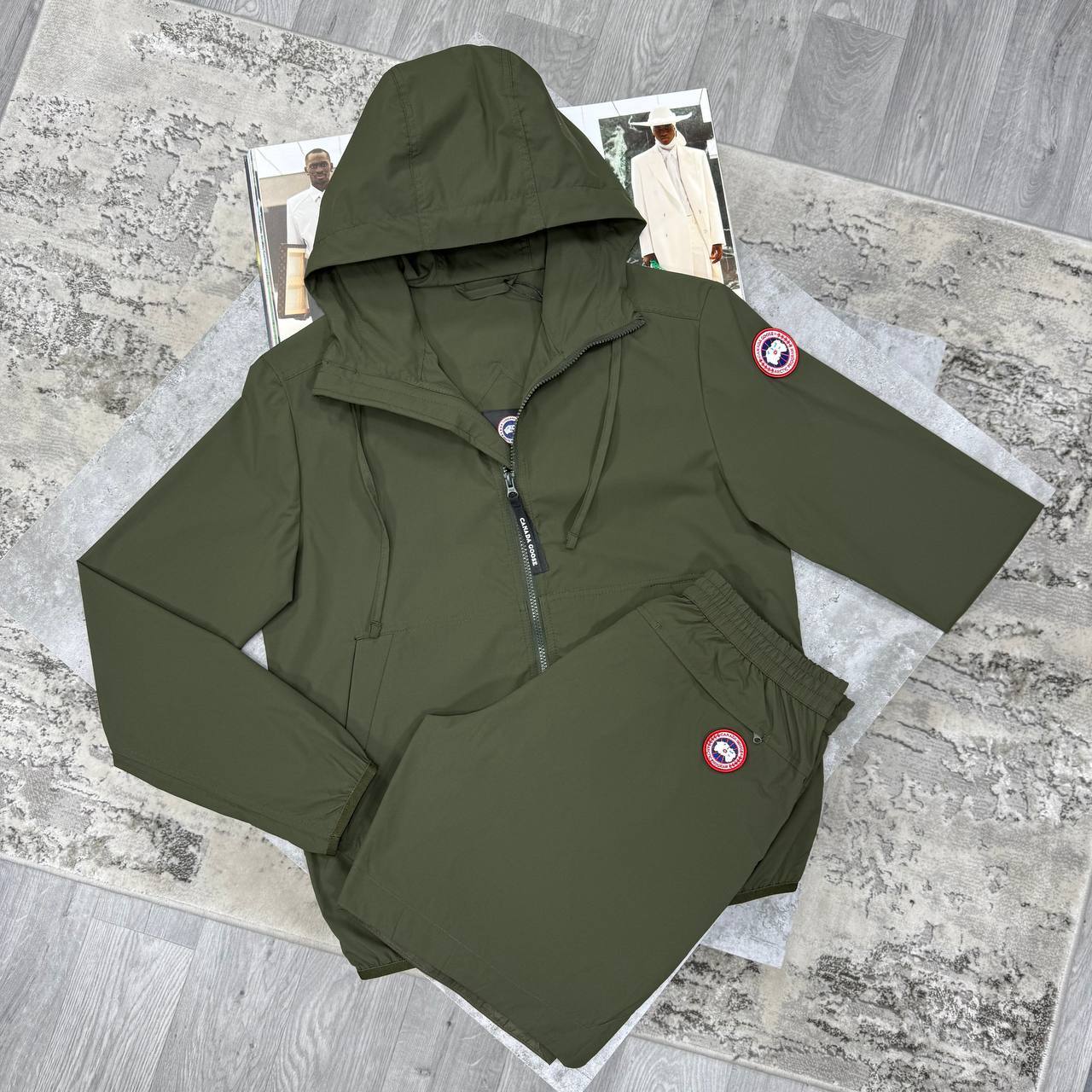 SUPER CLON CANAD GOOS LIGHTWEIGHT JACKET ND SHORTS SET jay3006
