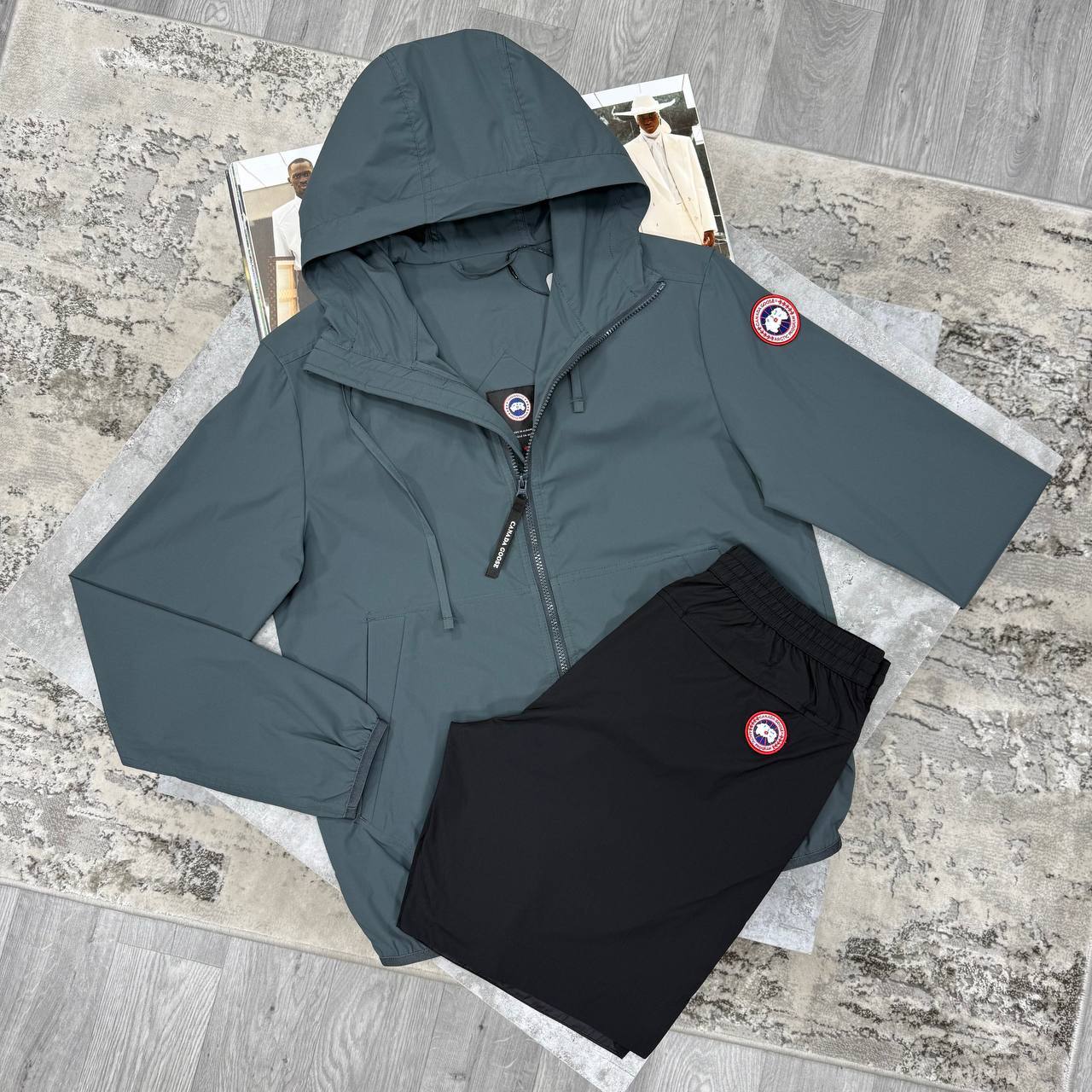 SUPER CLON CANAD GOOS LIGHTWEIGHT JACKET ND SHORTS SET jay3006