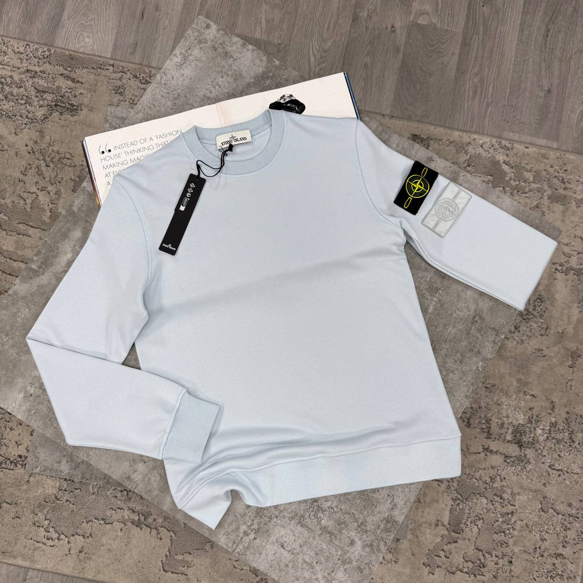 SUPER CLON STONE SWEAT WITH DOUBLE BADGE jay0809