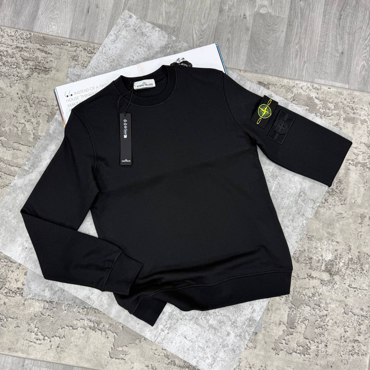 SUPER CLON STONE SWEAT WITH DOUBLE BADGE jay0809