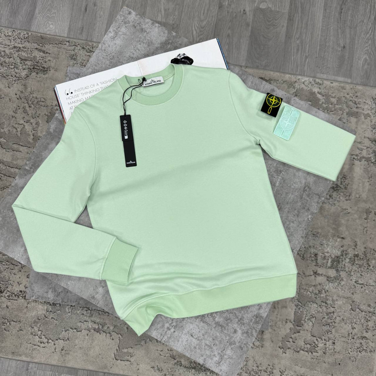 SUPER CLON STONE SWEAT WITH DOUBLE BADGE jay0809