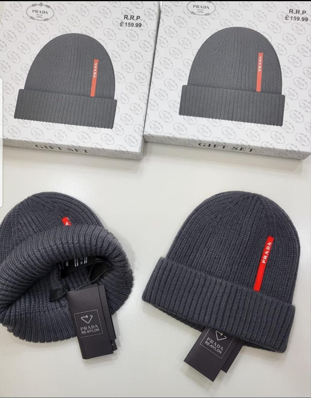 QUALITY PRAD BEANI WITH BOX ak0909