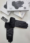 QUALITY CHANL WOMEN GLOVES WITH BOX  ak1009
