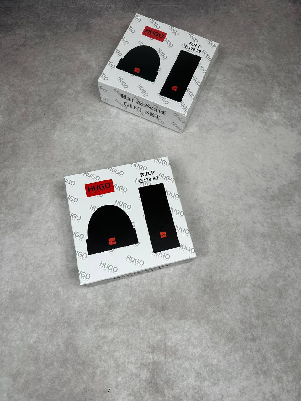 HUG BOSS beanie AND scarf SET WITH PACKING am2808