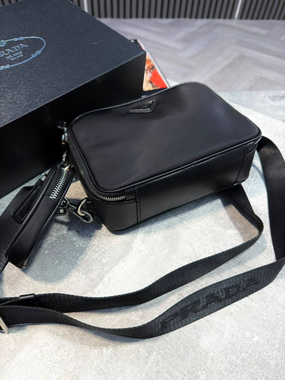 Super Clon Prad Mens Bag  Boxed and Packaged aj1009