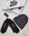 QUALITY PRAD BEANIE + GLOVES SET ak1209