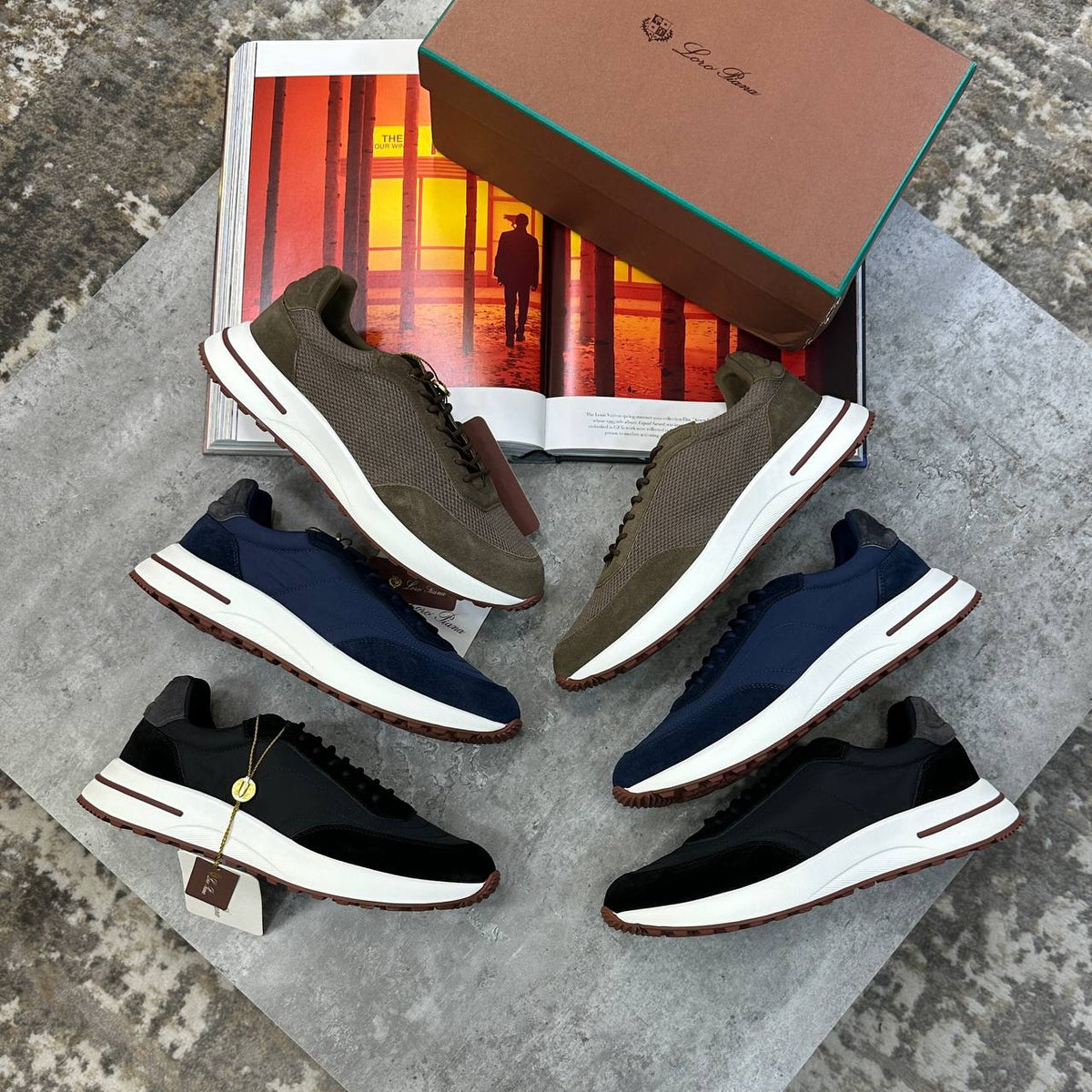Superclon quality Lor piana Trainers ha1109
