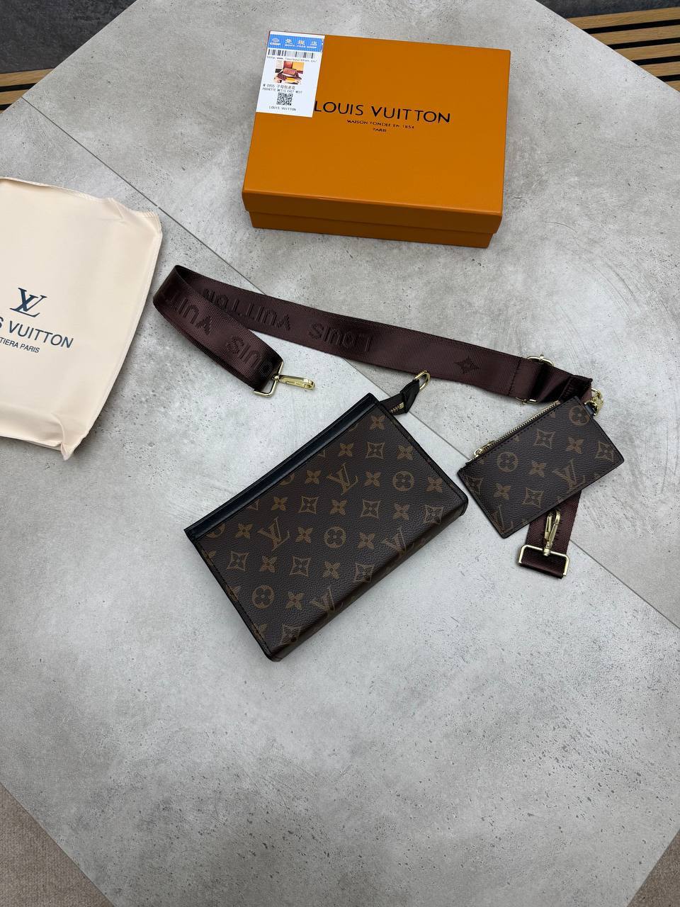 MENS LV BAG COME WITH BOX ETC am1309