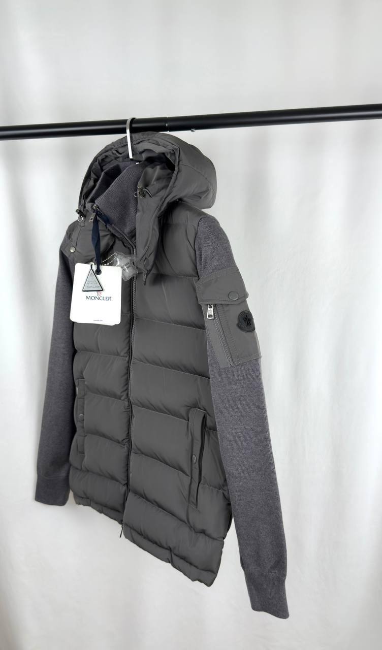 Moncle detachabl hood knitted cardigan jj1309
