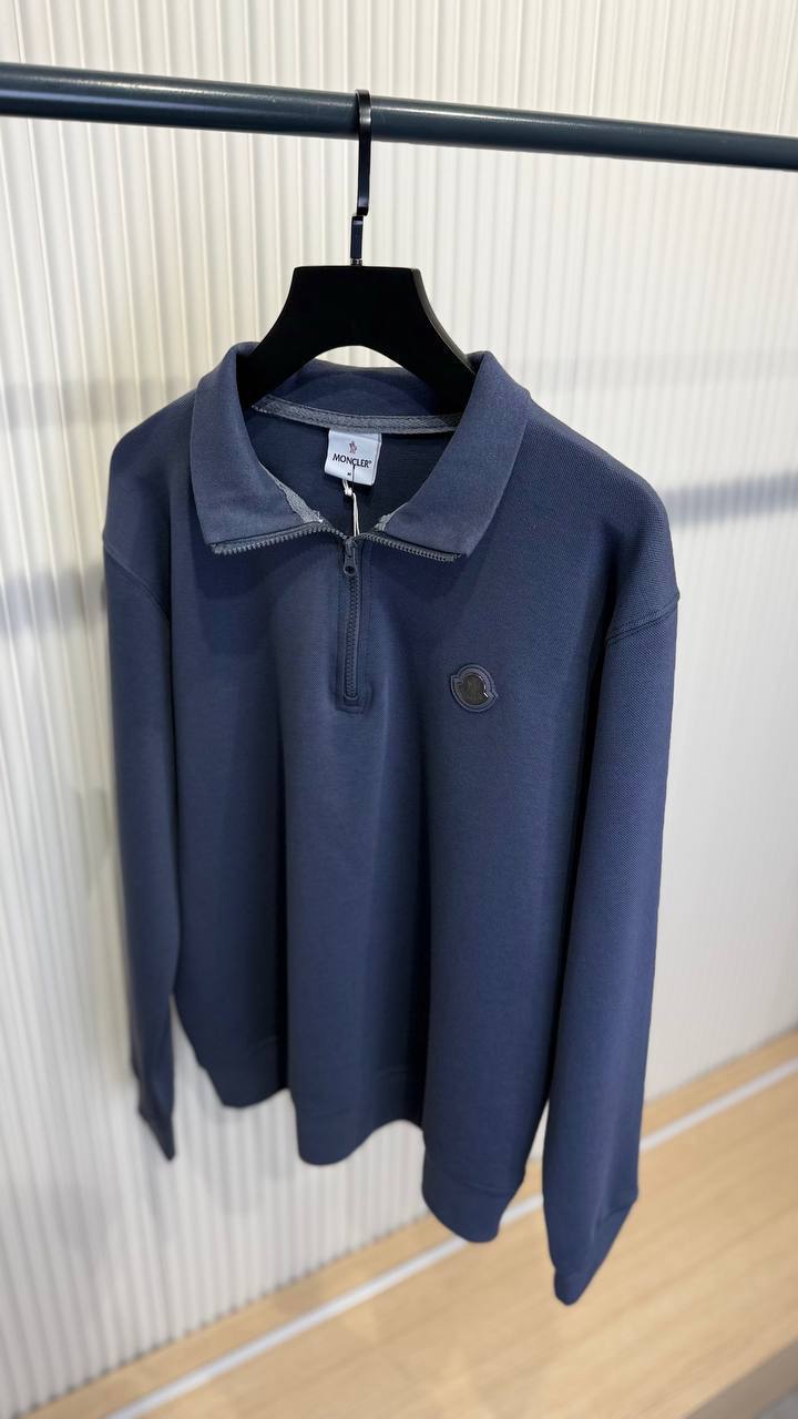 Moncle half-zip men's pique sweatshirt to1209