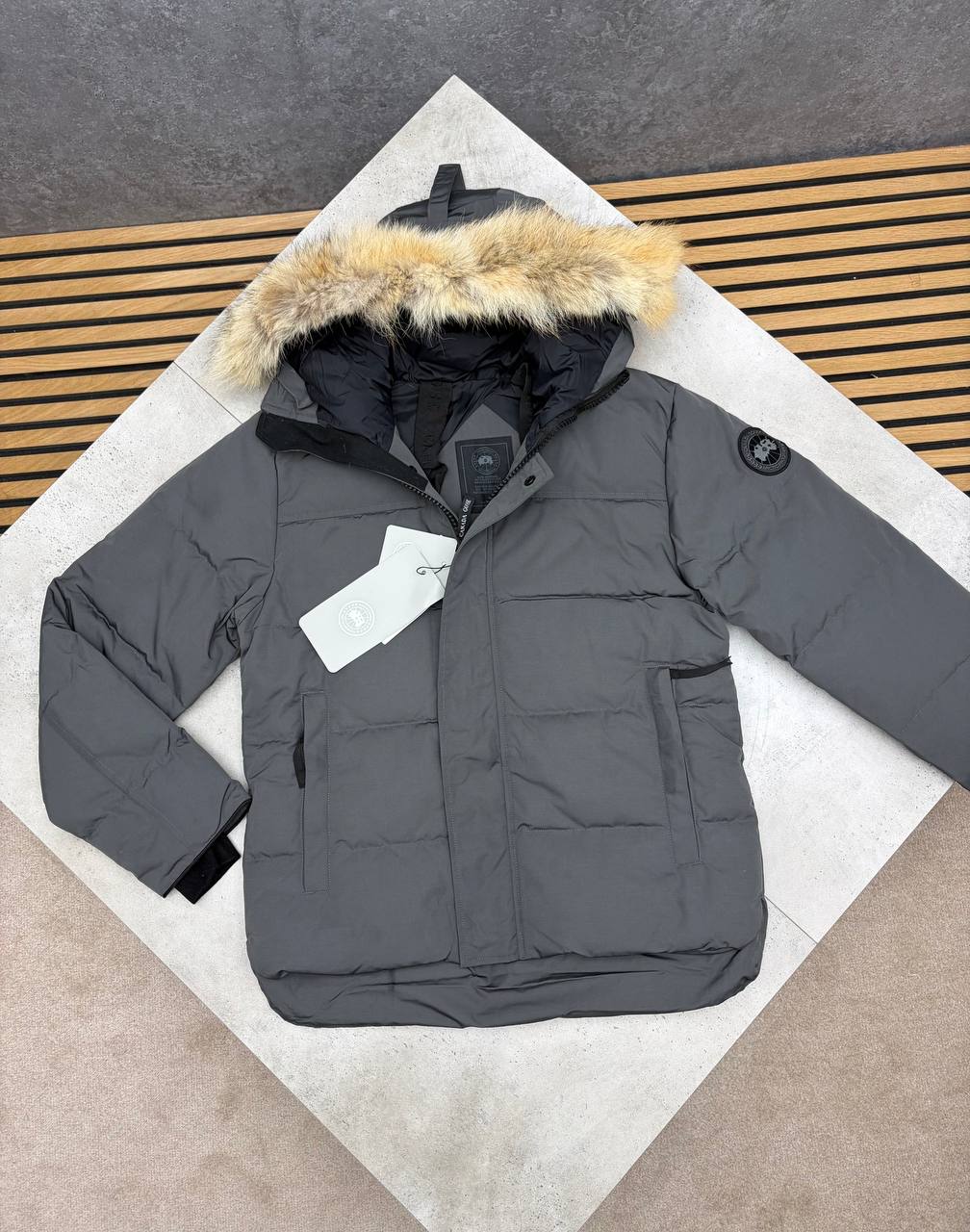 SUPER CLON CANAD GOOS JACKETS WITH REAL FUR am1309