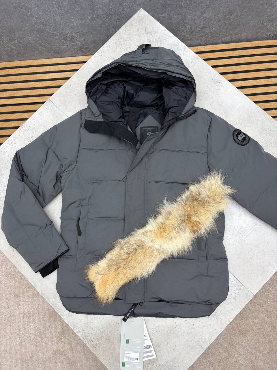 SUPER CLON CANAD GOOS JACKETS WITH REAL FUR am1309