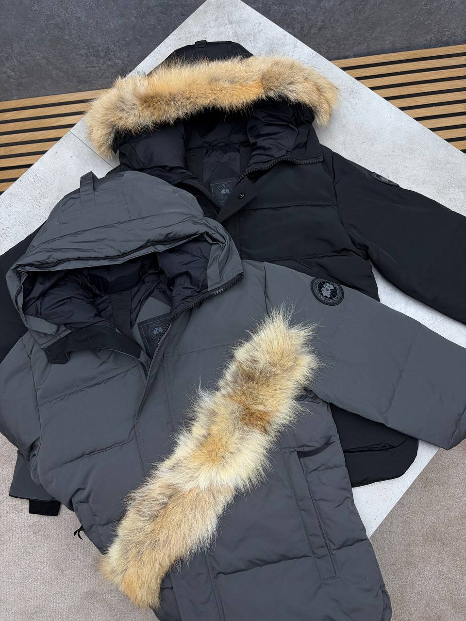 SUPER CLON CANAD GOOS JACKETS WITH REAL FUR am1309