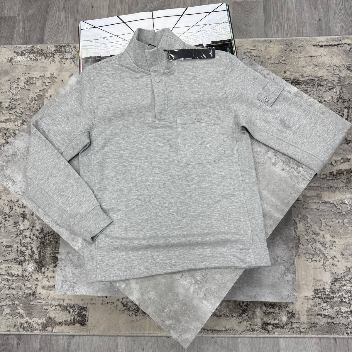 SUPER CLON STONE BUTTON SWEAT jay1909
