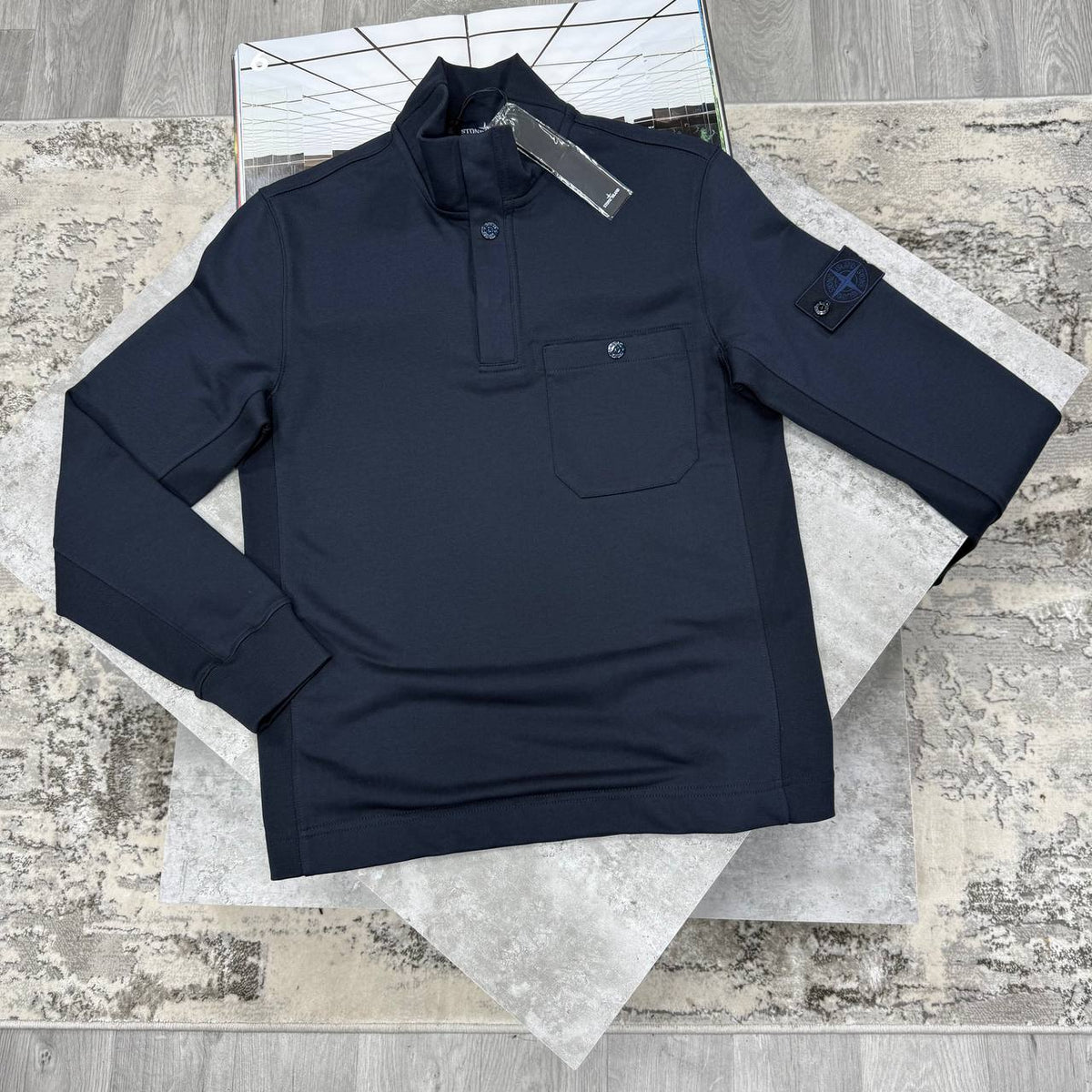 SUPER CLON STONE BUTTON SWEAT jay1909