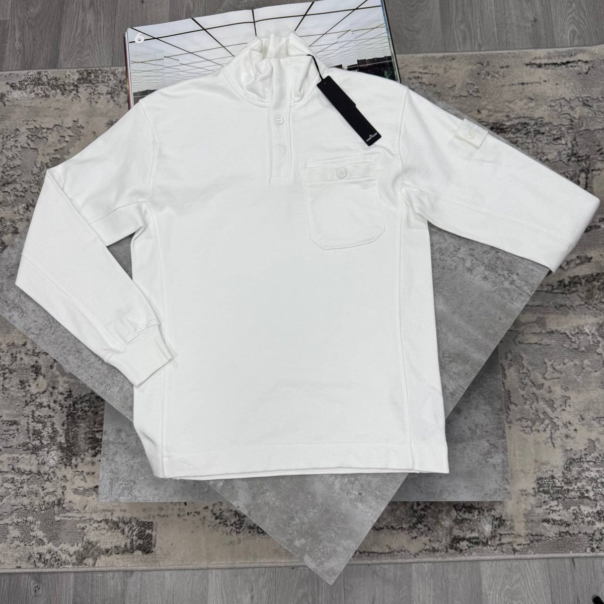 SUPER CLON STONE BUTTON SWEAT jay1909