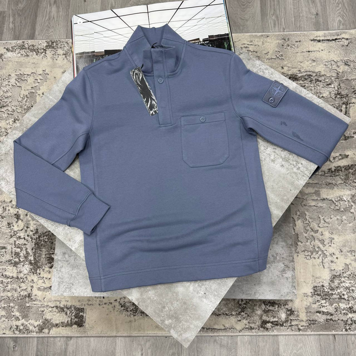 SUPER CLON STONE BUTTON SWEAT jay1909