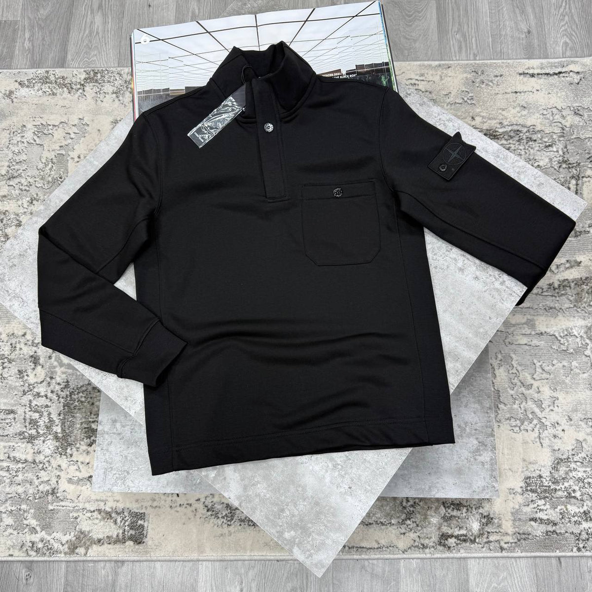 SUPER CLON STONE BUTTON SWEAT jay1909