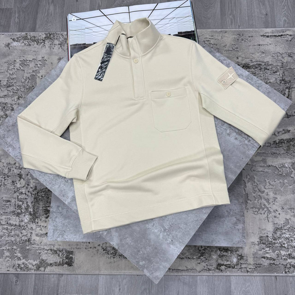 SUPER CLON STONE BUTTON SWEAT jay1909