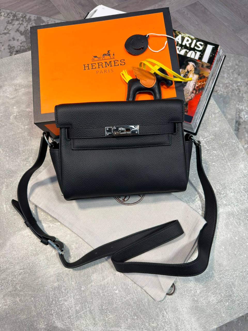 Super Clon Prad Brique Saffiano Mens Bag  Boxed and Packaged aj1609