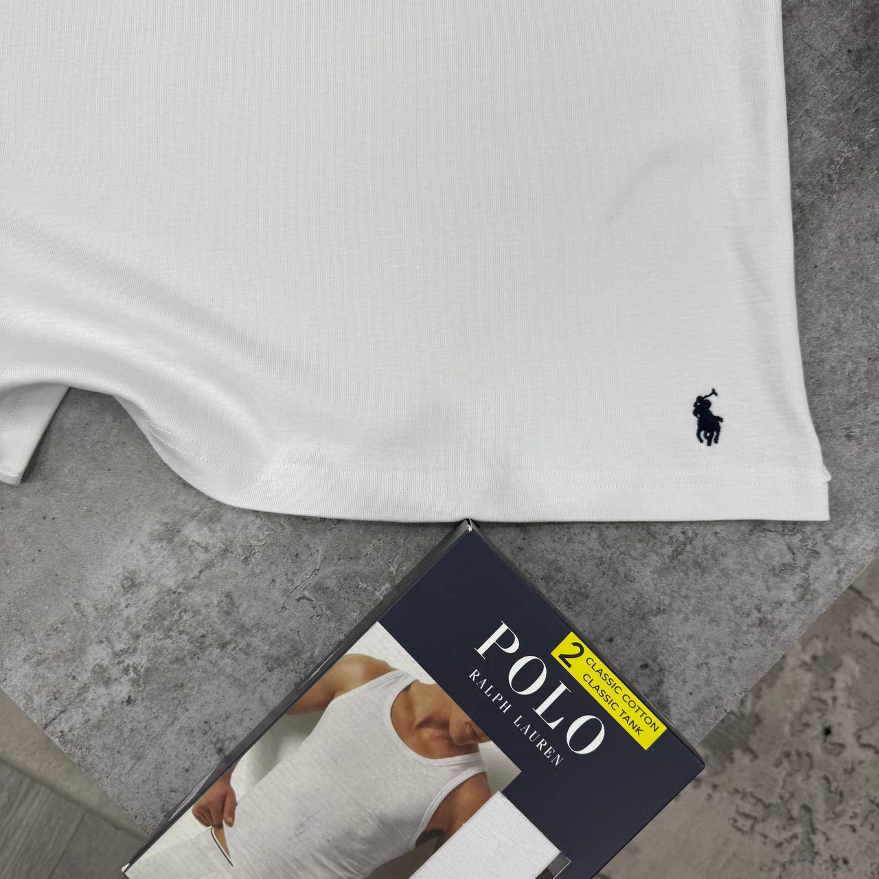 SUPER CLON RALPH LAUREN CLASSIC COTTON TANK 2 PCS IN A PACK jay1308