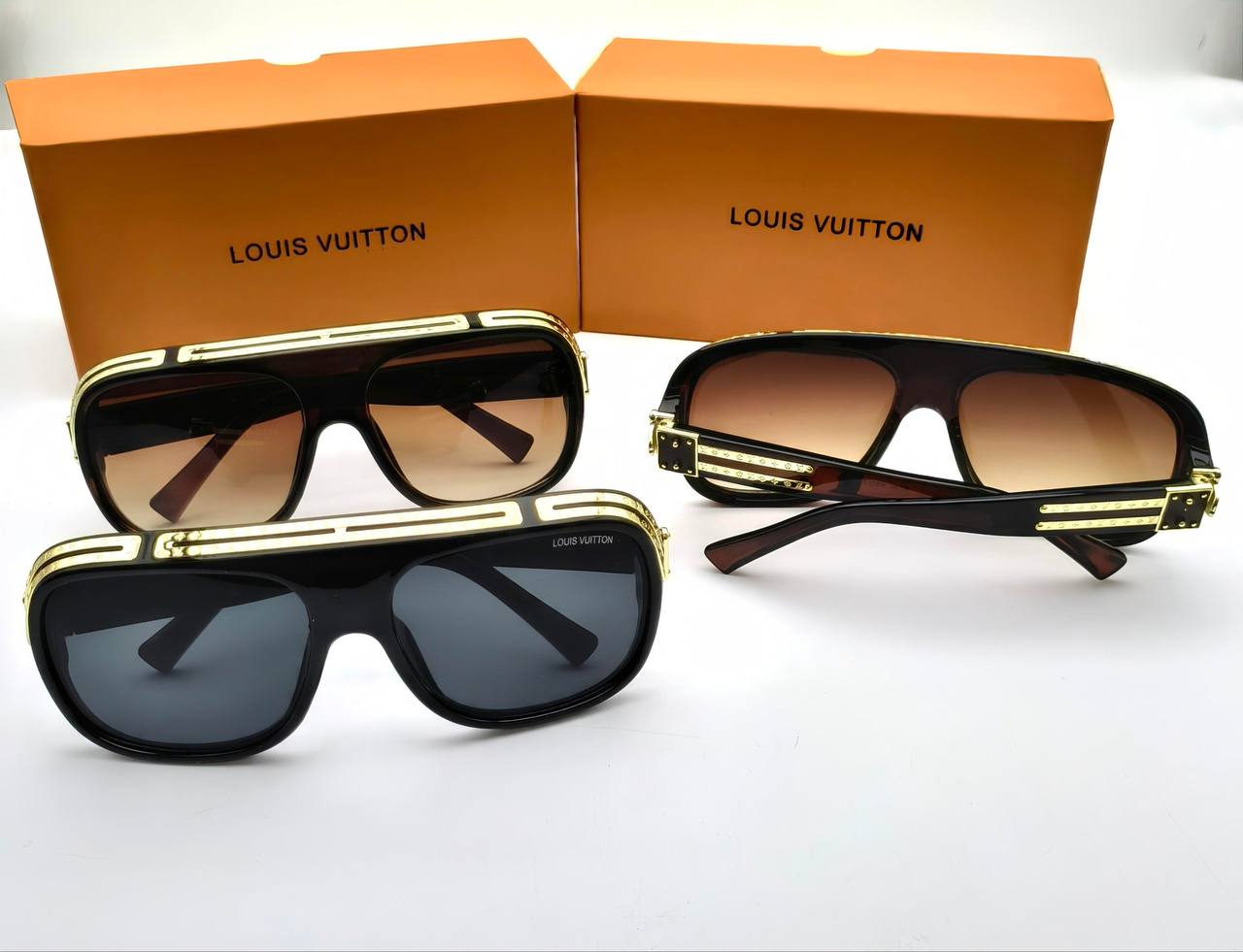 LV SUNGLASSES COME WITH BOX ETC am2106