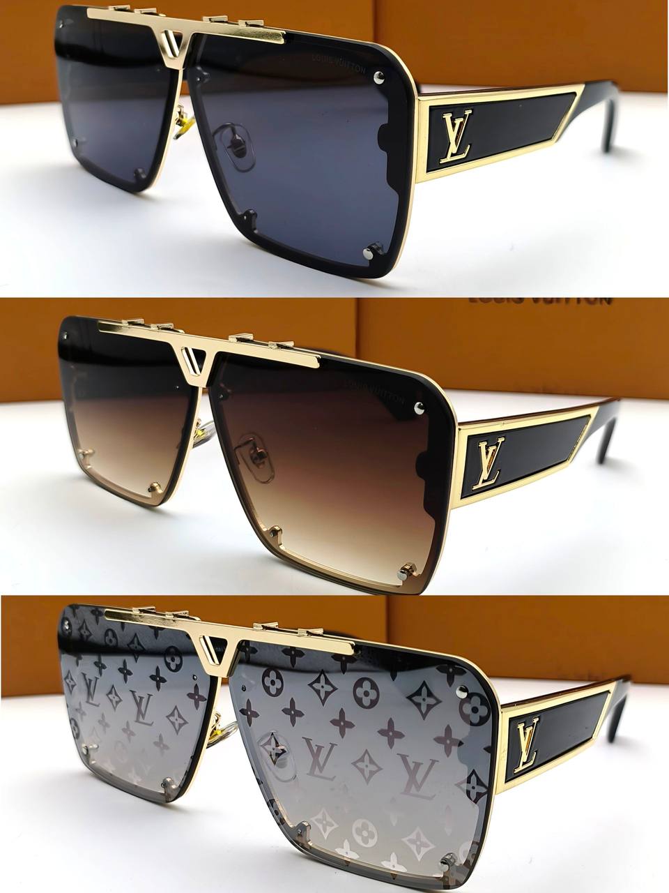 LV SUNGLASSES COME WITH BOX ETC am2106